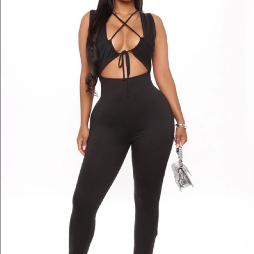 Black Cutout Jumpsuit